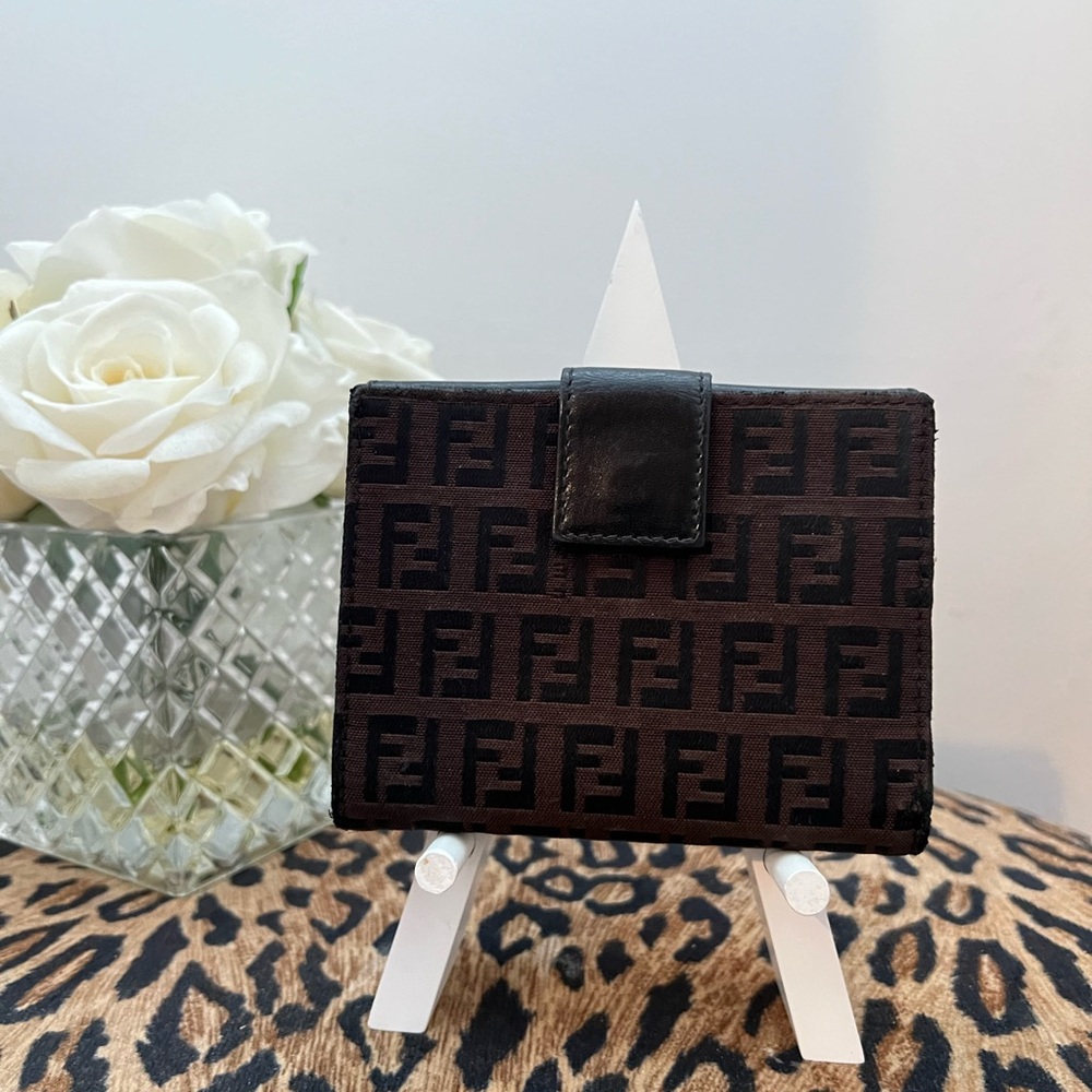 FENDI Black and Brown wallet